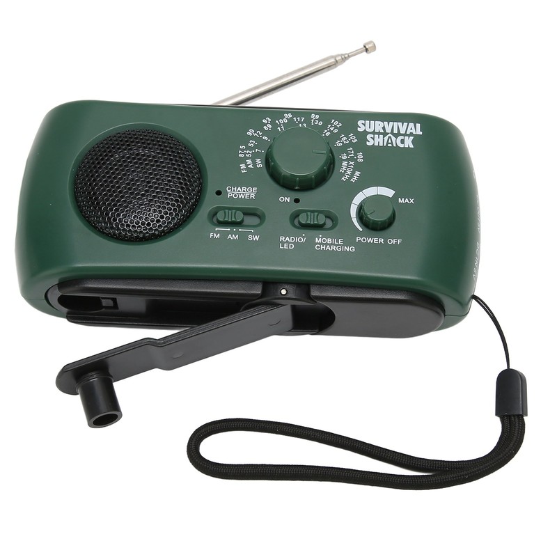 Hand Crank Radio Portable Practical LED Torch Outdoor Multi Band