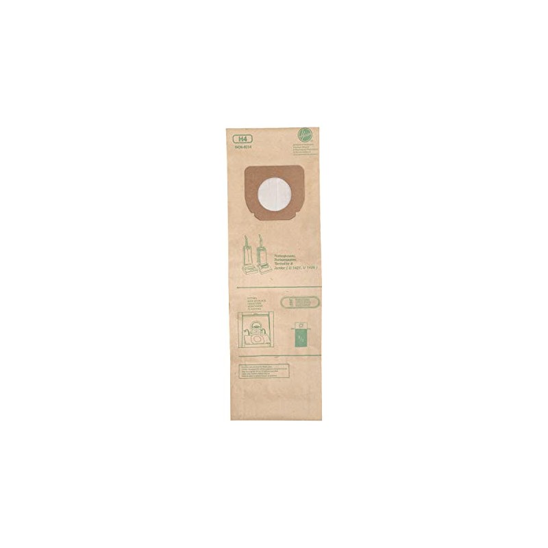 Hoover 9173691 H4 Disposal Bag, Paper, White