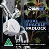 Aluminum Dual Shackle Padlock- Carbine