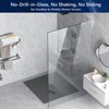 LukLoy Fixed Glass Bracket, Wall to Glass Shower Support Bar,