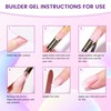 AIJIMEI 150g Builder Hard Gel Nail Set Pink Nude Colors