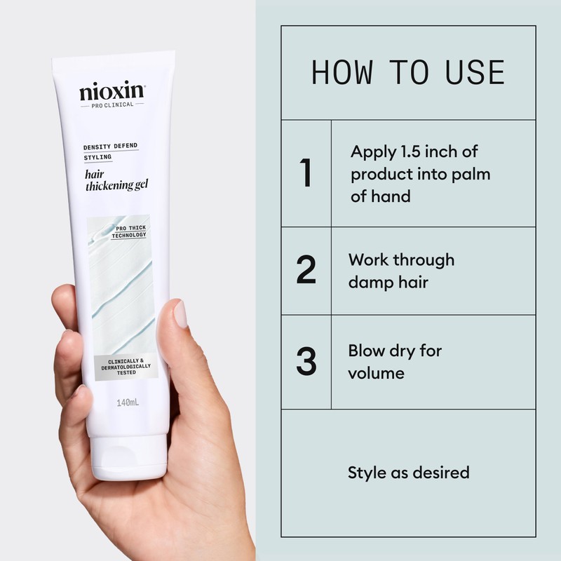 Nioxin Density Defend Hair Thickening Gel 140ml