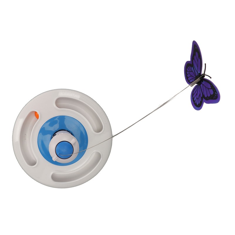 Automatic Electric Rotating Butterfly Toy Funny Cat Teaser Toys with