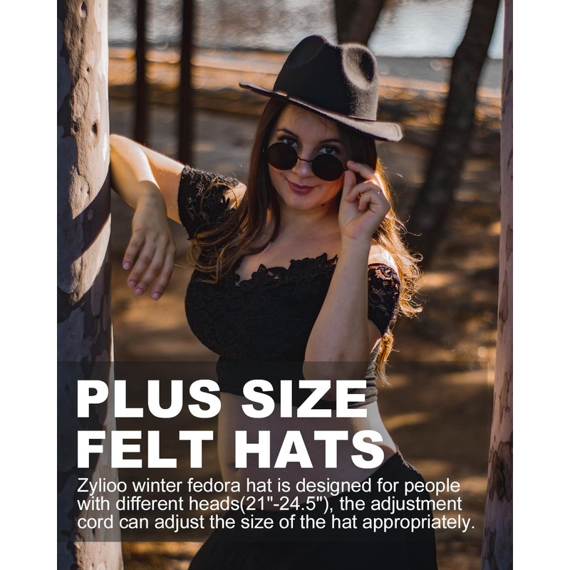 Zylioo XS-XXL Panama Hat Made of Felt for Men and