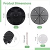Homaisson 4 Pcs Self-Watering Plant Saucers, Indoor Auto Watering Fabric
