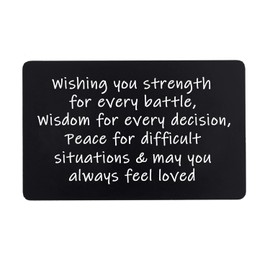 Nfyxcaz Religious Gifts for Men Christian Cards Engraved Wallet Insert Card for Women Men Graduation Christmas Birthday Present Inspirational Present Baptism Gifts for Him Her