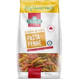 Orgran Pasta Corn and Veg Penne GF 350g