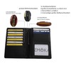 zmoka Travel Document Folder Made of Soft Leather with RFID