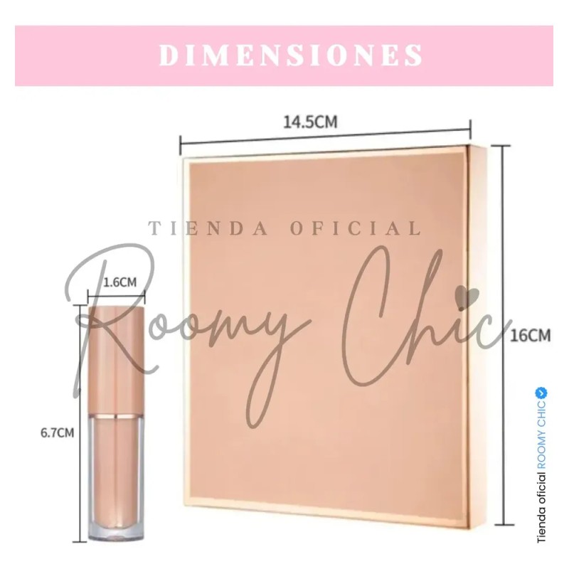 Set De Labiales Líquidos Mate con 12 tonos de Larga