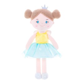 Gloveleya Dolls First Baby Girl Gifts Soft Stuffed Doll Yellow 15" with Gift Bag