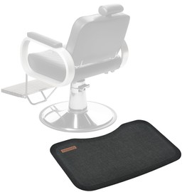 Amcomfy Anti Fatigue Salon Mat for Hair Stylist Anti-Slip Antique Series Salon & Barber Shop Chair Floor Mat (17''x28'' x 5/8'',Dark Grey)