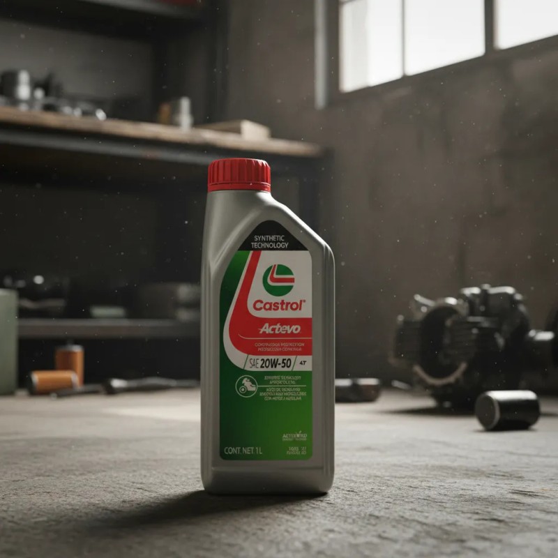 Aceite 20w50 4 Tiempos Moto Actevo Castrol 1l