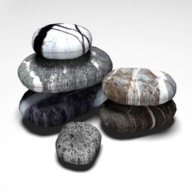 Cobblestone Pillowcase 6-piece set Big Giant Cobblestone Cushion Cover Rock Life Pillow Pet Floor Mat Decoration Embrace Pillowcase Concealed zipper removable and washable (Random combination)