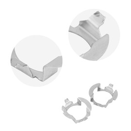 Qiilu 1 Pair H7 LED Headlight Adapter Retainer Holder