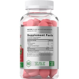 Horbäach Vegan Apple Cider Vinegar Gummies | 90 Count | ACV Supplement | Apple Flavor | Non-GMO, Gluten Free Gummies for Adults