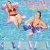 New Thick Inflatable Maple Leaf Pattern Hammock Tube, Adult Water Lounge Chair & Floating Bed 2 Pcs/Green 5ea