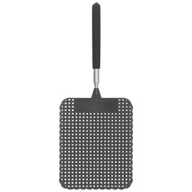 Okuyonic Matamoscas para Interiores, matamoscas telescópico, fácil de vencer, Moscas y Mosquitos, Longitud Ajustable para Acampar en la Oficina para Eliminar Insectos(Negro)