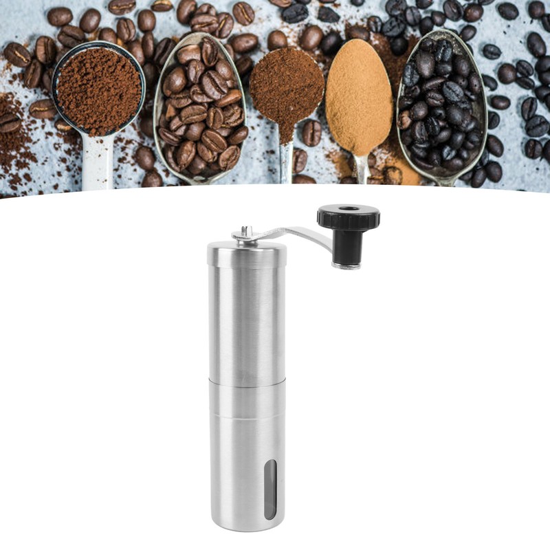 Manual Coffee Bean Grinder Stainless Steel Hand Coffee Mill for