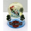 2004 Harley Davidson Mini Holiday Snow Globe Biker Santa 96884-05V