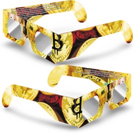 Solar Eclipse Glasses (2 pack) ISO 12312-2 Compliant, AAS Recognized, Safe Shades for Direct Sun Viewing of April 8, 2024 Total Solar Eclipse.