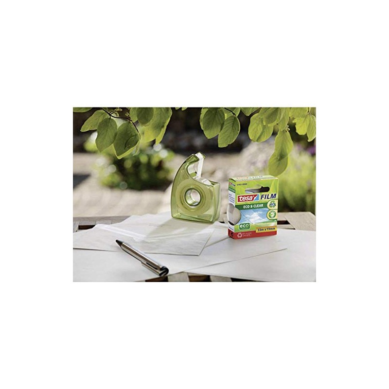 tesa Film Eco & Clear + Easy Cut Hand Dispenser,