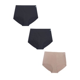 BE SHAPY 8520 x3 Pack Fajas Colombianas Seamless Tummy Control Body Shaper High Waist Underwear Panties Shapewear for Women
