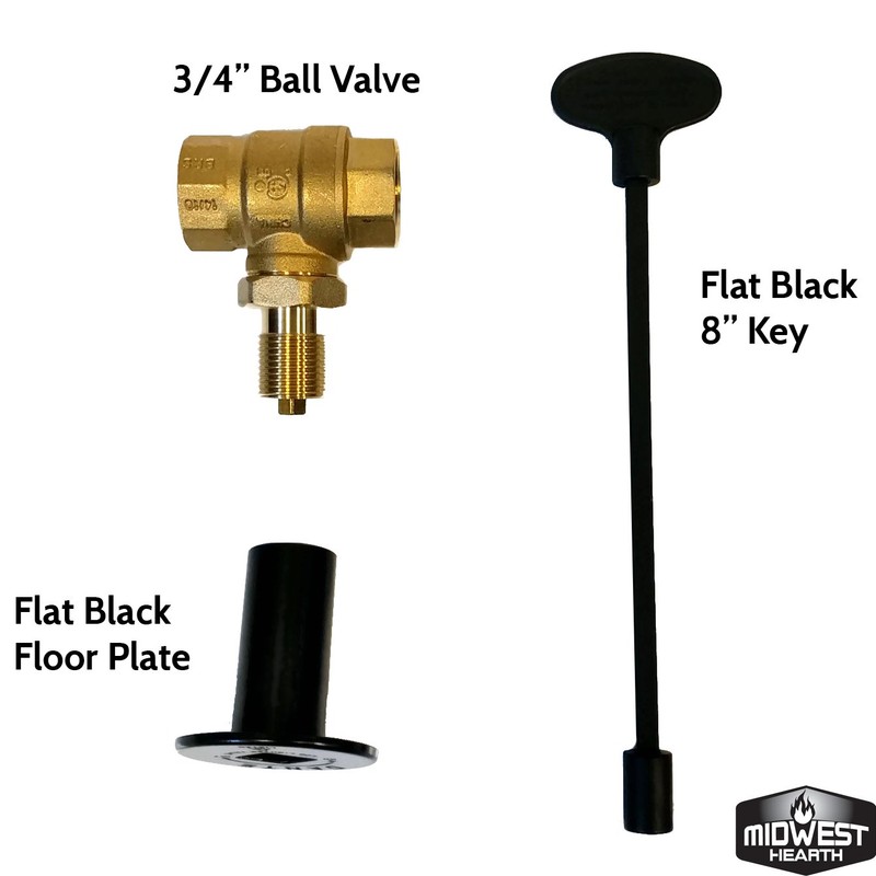 Midwest Hearth Gas Fire Pit Key Valve Kit - 3/4"