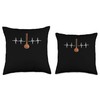 Sitar Instrument Indian Hindustani Music String Instrument Throw Pillow