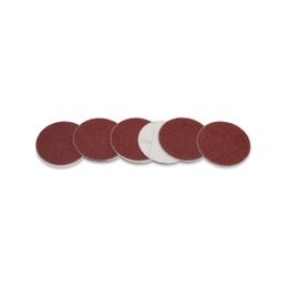 Sanding Disc with Fleece Backing Diameter 40 mm for Velcro Fastening Coarse Grain 60 Pack of 10