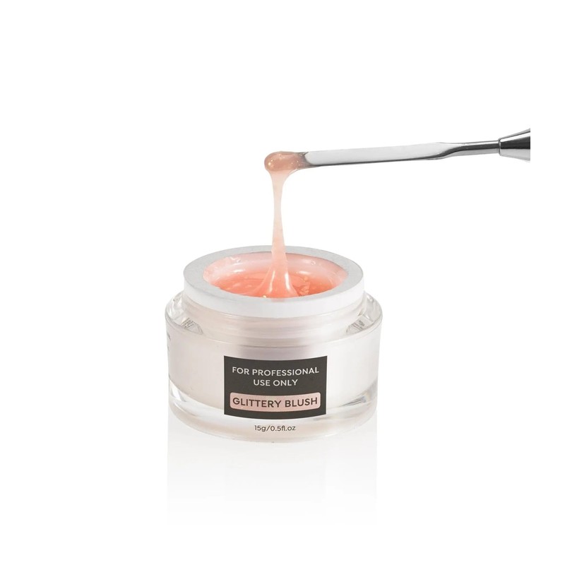 TONES Builder Gel: Glittery Blush (15 ml / 0.5 fl