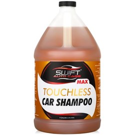 Swift Touchless Car Shampoo MAX Concentrate (1 Gallon) - No Brushing Required, High Foaming Car Soap, Heavy Duty, Auto Detergent for Foam Cannon, Works on Cars, Trucks, RVs, Upholstery & More!