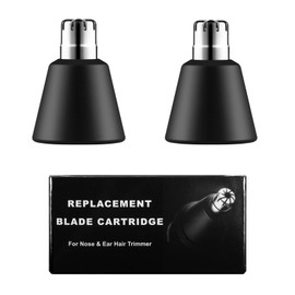 Nose Hair Trimmer Replacement Blades for Manscaped The Weed Whacker 1.0 2.0, Hygienic Twist-On Replacement Blades Compatible with Manscaped The Weed Whacker Replaceable Blade, 2 Pack