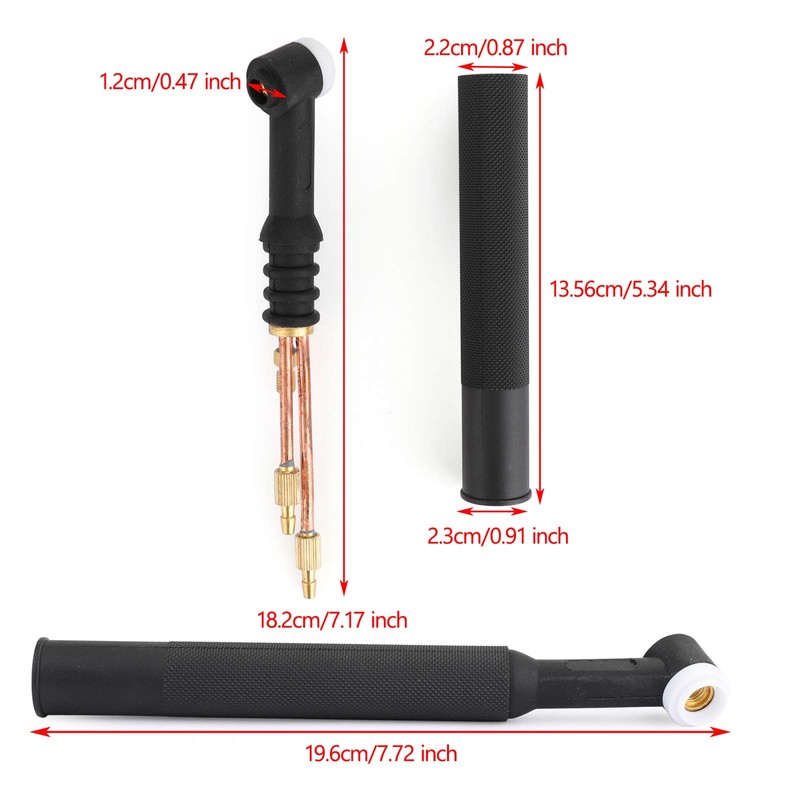 Artudatech Tig Welding Torch Head Body 20 Water-Cooled 250Amp WP-20