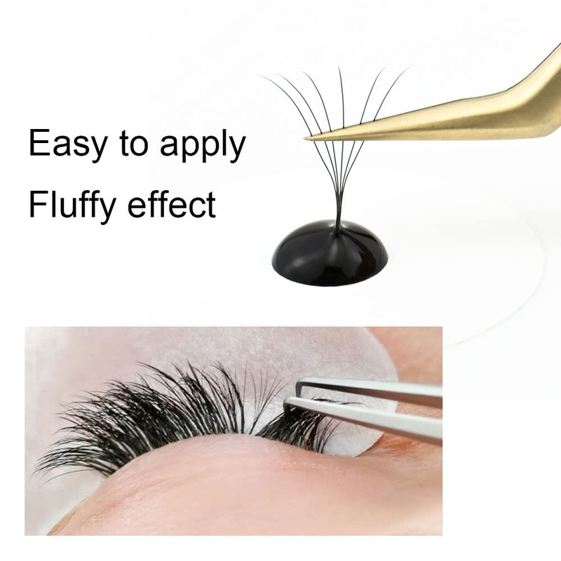 NAGARAKU 5D Ready-Made Fan Eyelashes, 320 Fans Volume, Premade Fans