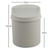 CadineUS Cubo de Basura de 2 Litros con Tapa Basculante,