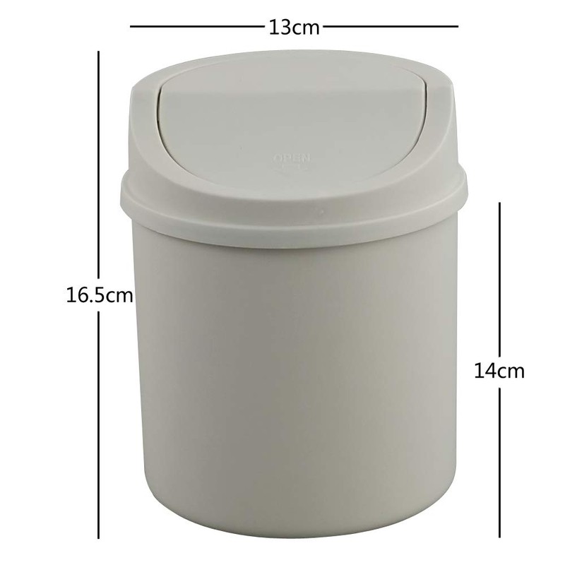 CadineUS Cubo de Basura de 2 Litros con Tapa Basculante,