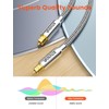VANAUX Digital Optical Audio Cable 10FT(24K Gold Plated Connectors, Aluminum