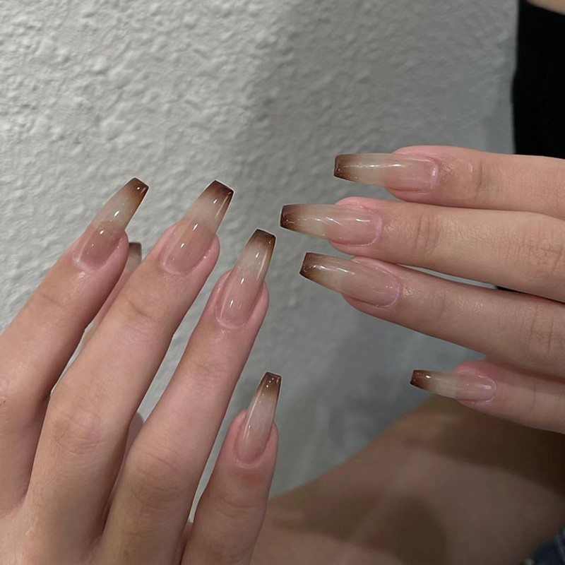 Nail Tips, 24 Pieces, Nail Tips, Short, Fall/Winter Design, Elegant