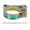 Bicycle Seatpost Clamp 41mm Bike Aluminum Alloy Quick Release Seatpost