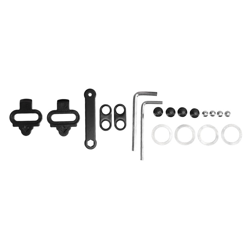 Dual Function Bicycle Pedal Flat Clipless Cleats 3 Sealed Bearings