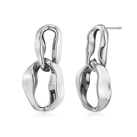 Chunky Paperclip Earrings for Women,Dainty Gold/Silver Chain Link Dangle Earrings,Statement Small Irregular Oval Hoop Link Earrings Earrings,Minimalist Fashion Stylish Cool Jewelry