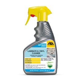FILA Surface Care Solutions, SOFTWASH SPRAY, Laminate Floor Cleaner and Luxury Vinyl Floor Cleaner, No Rinsing Required for Floor Cleaning, Keeps SPC Floor Looking New, Does not dull Vinyl Tile, 24oz
