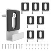 Aifeier ET 8PCS White Metal Mirror Clips, 1/4 Inch Wide