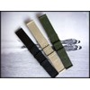 Canvas WWII 2pc Military watchband Vintage style strap Embroidered eyelets