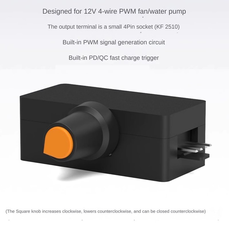 Hopbucan High-Power PWM Speed Controller 4Pin Violent Fan Governor PD