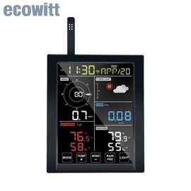 Ecowitt WN1980_C 기상 관측소 디스플레이 콘솔 수신기 WLAN 게이트웨이, 독립형 기압 온도 습도 측정기 [03 North America 915MHz] Ecowitt WN1980_C Weather Station Display Console Receiver WLAN Gateway, Standalone Barometric Temperature Humidity Meter [03 North America 915MHz]
