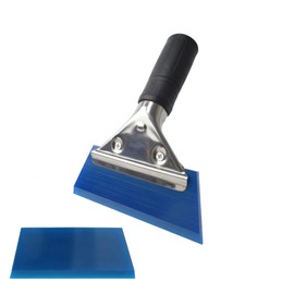 Squeegee Film Application Spatula, Rubber Spatula, Film, Car Film, Glass Film, Cutting Sheet, Squeegee Included, 1 Replacement Blade (Blue)