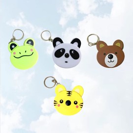 4pcs Retractable Mini Waist Measuring Tape, Cartoon Animal Shaped Soft Tape Measuring for Body Measurements Tools for Cloth Sewing Fabric Tape Measure (Random Pattern)