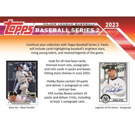 2023 Topps Series 2 Baseball Hobby Box (24 Packs/14 Cards: 1 Auto or Relic, 1 Silver Pack)