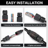 Rierdge 12 Pack 1/2" NPT Cable Glands Waterproof Connectors, Adjustable